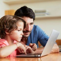 child-parent-laptop